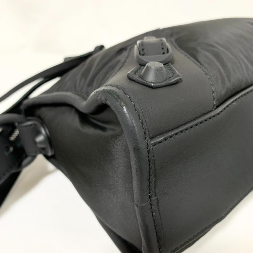 BALENCIAGA Mini City Classic Shoulder Bag, 2-way, Black - Picture 8 of 15