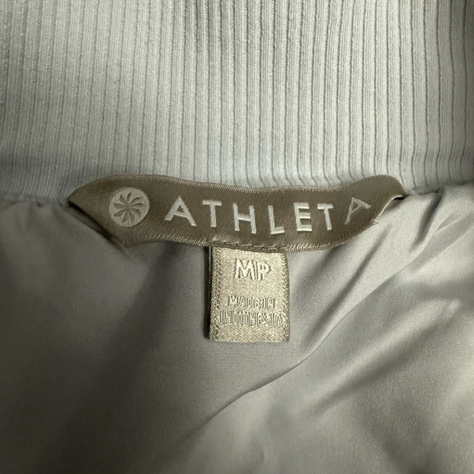 Chaqueta de bombardero ATHLETA Northstar PrimaLoft para mujer mediana pequeña MP gris 383879 Foto 3 de 4