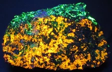 Large Bright Fluorescent Clinohedrite, Hardystonite, Willemite, Franklin, NJ