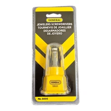 NEW! General Tools No. S605 Jewelers Precision Screwdriver Set 5 Blade Sizes