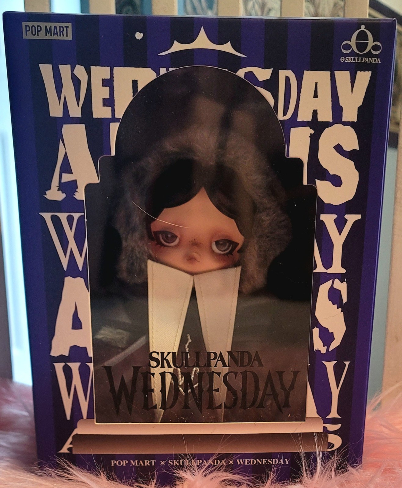 POPMART SKULLPANDA × Wednesday Plush – Classic Dress Version (US Exclusive), NEW
