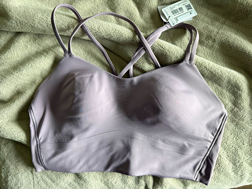 lululemon Like a Cloud Longline Sports Bra B/C 10 Purple Wireless LW2CSIS