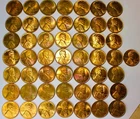 1944 Lincoln Wheat Cent Uncirculated Rainbow Roll – Blue, Green, Magenta!