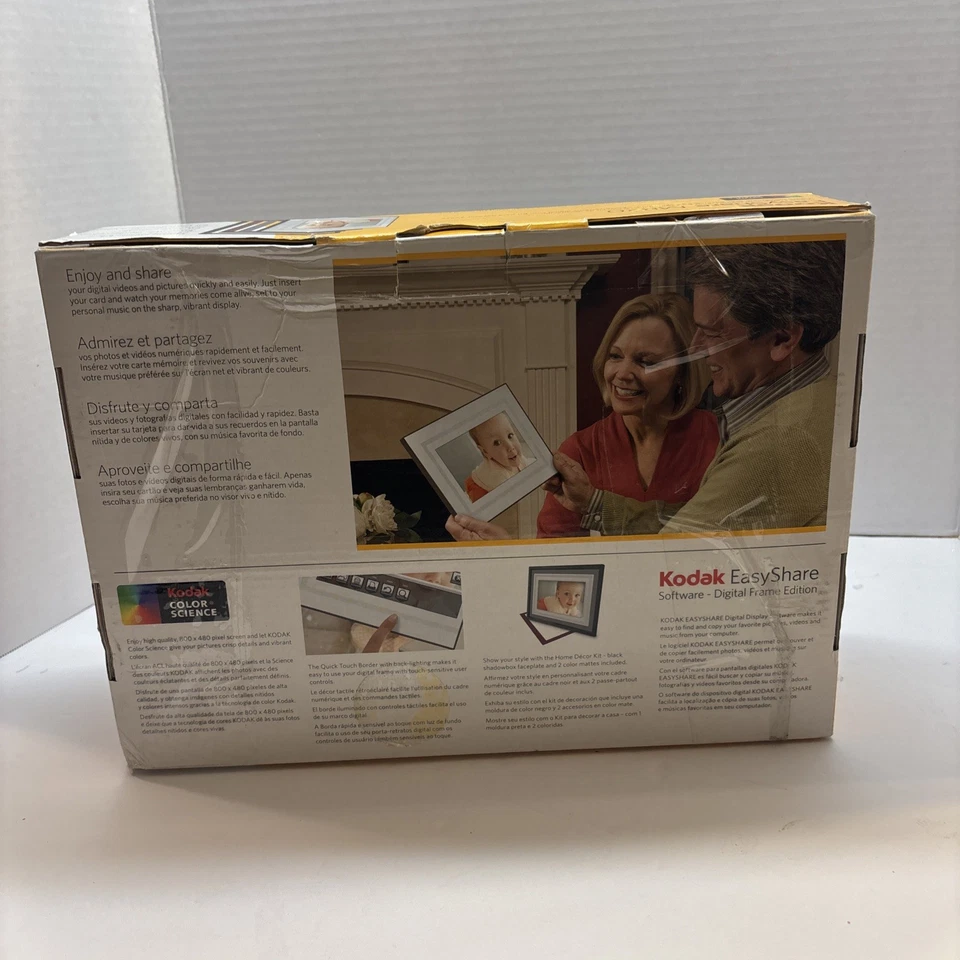 Kodak M820 Digital Frame-8” Wide 800 x 480 Pixel Screen-Store Up To 1,000 Images - Image 4 of 4