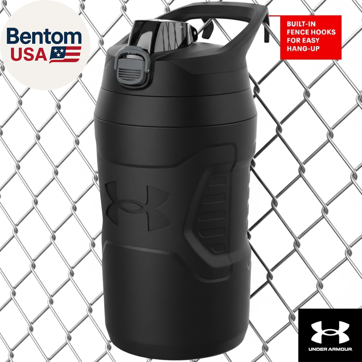 32 Oz Insulated Water Bottles - Sports Water Jug with Handle, Fence Hook, Leak R