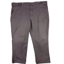Duluth Trading Co Pants Mens 48x29 Gray Flex Fire Hose Relaxed Fit Workwear Farm