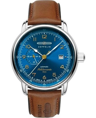 ZEPPELIN Men Analog Automatic Casual Watch Classic Dress Blue Dial Waterproof Ro