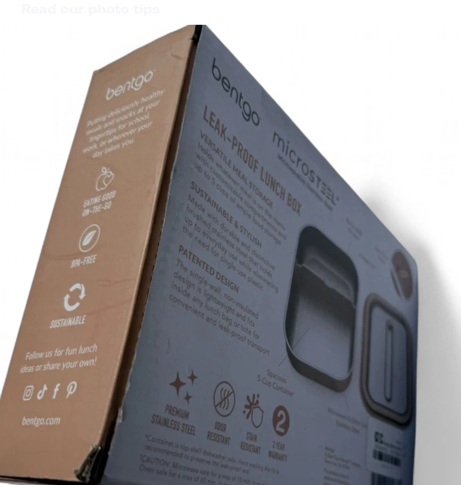 Bentgo MicroSteel герметичный ланч-бокс микроволновая печь посудомоечная машина морозильник безопасный новый - Изображение 2 из 4