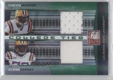 2008 Donruss Elite College Ties Combos Jerseys Chevis Jackson Glenn Dorsey 4p7