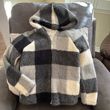 Cat Jack Lined Girls Jacket Full Zip 10/12 Large NWT