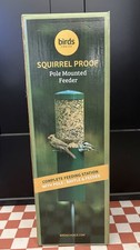 Birds Choice Squirrel Proof Pole Mounted Seed Feeder Station Built In Baffle 72  