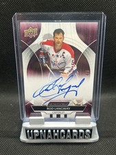 2024-25 Upper Deck Engrained Icons Rod Langway Auto /5
