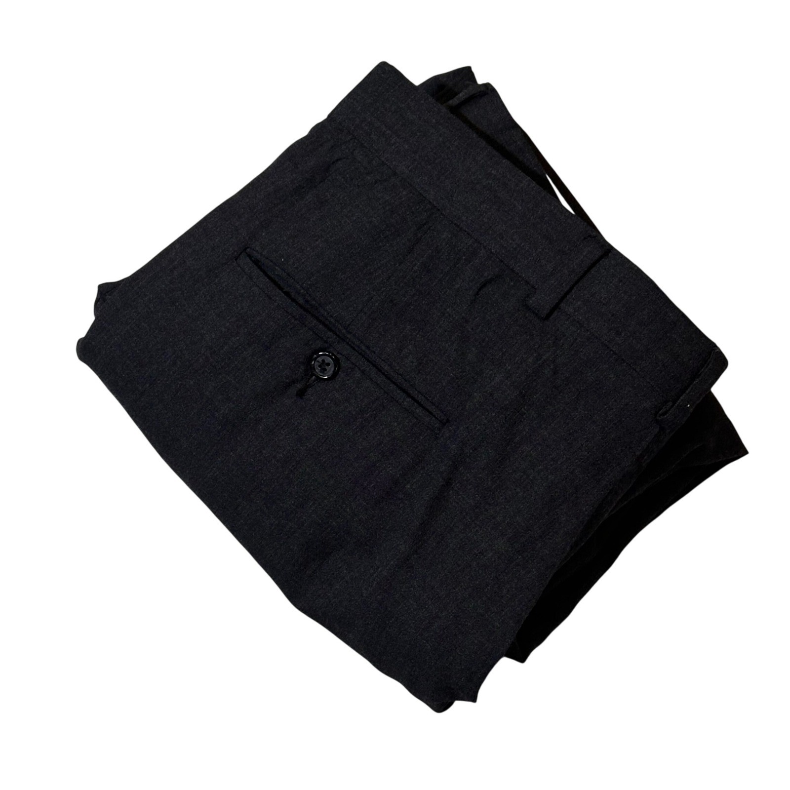 Hart Schaffner Marx Virgin Wool Dress Pants Mens 36 Gray Pleated Business