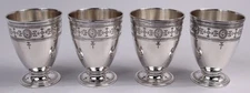 Tiffany Engraved Hamilton Goblets 21116B Antique Cups American Sterling Silver