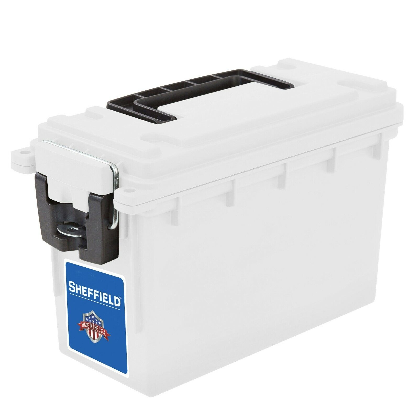 Field/Ammunition Box w/Compression Fit Lid & 3 Locking Options! Frost White!