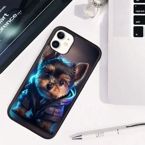 For Samsung A15 A16 S23 S24 S25 Ultra FE Yorkshire Terrier Dog cartoon Hard Case - 第 15/25 張圖片