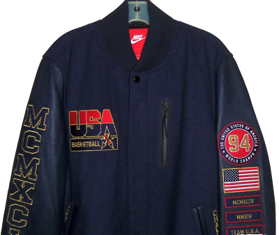 NEW 2013 USA BASKETBALL 94' OLYMPIC NIKE AIR WOOL LEATHER VARSITY