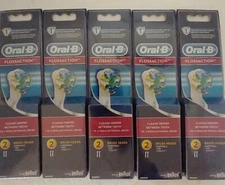 5 Oral B Flossaction Brush Head Replacement 2ea Compatible W Pro & Vitality