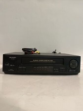 SHARP VC-A410 VCR 4 Head VHS Player Recorder - Tested Working, No Remote