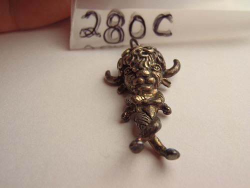 925 Solid Sterling 3D Buffalo Man Pendant 1 1/4" Long - Picture 8 of 15