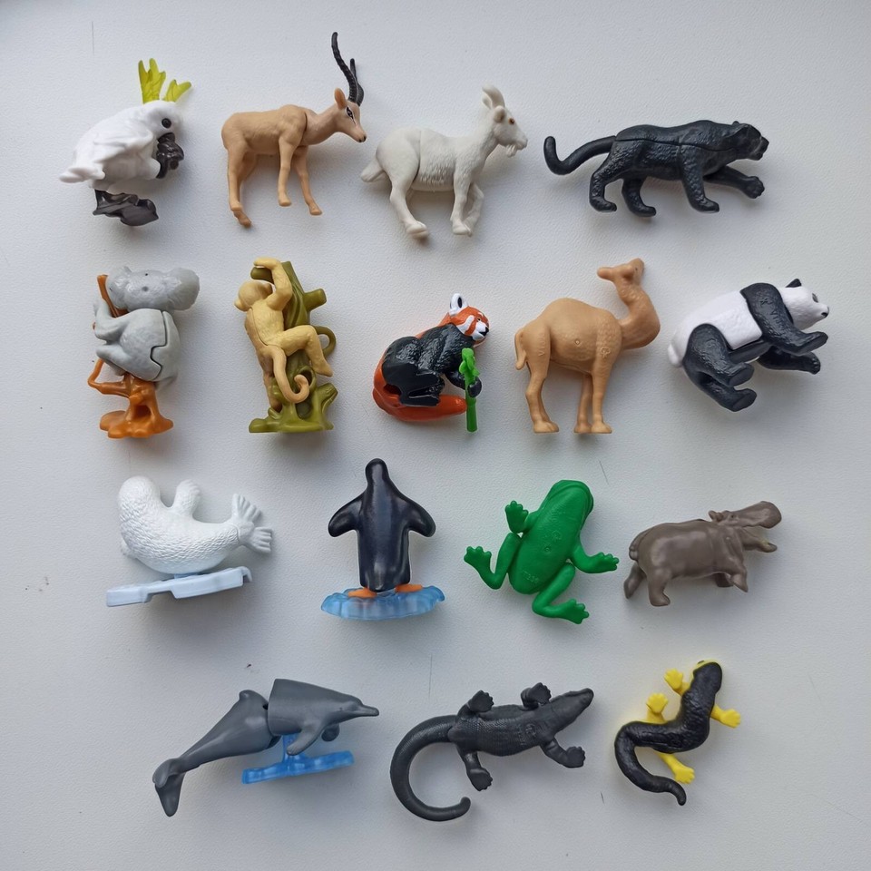 KINDER SURPRISE NATOONS Animals 2023, Complete collection, 16 figures ...