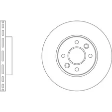 Apec Blue Brake Disc - Front SDK6957 Fits Hyundai i20 - OE Specification 