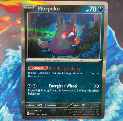 Morpeko Holo Rare Pokemon Card Paradox Rift 121/182 NM | eBay