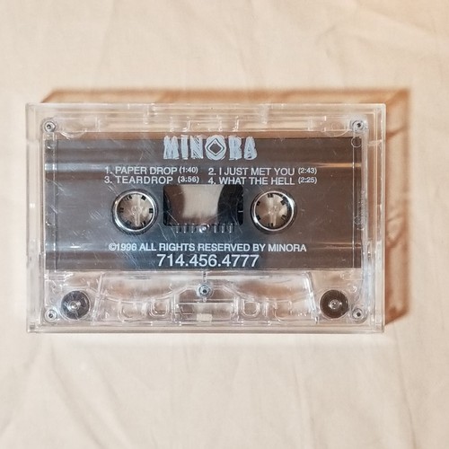 MINORA 4 Track Cassingle Cassette Single Paper Drop Demo Promo NOT CD 12" Vinyl - Picture 4 of 4