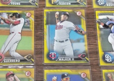 ADAM WALKER 2016 BOWMAN PROSPECT CARD BP-135 TWINS (ROOKIE YELLOW PARALLEL)