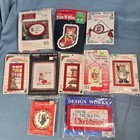 Variety Of 10 Christmas Cross Stitch Embroidery Kits Ornaments Craft Lot New