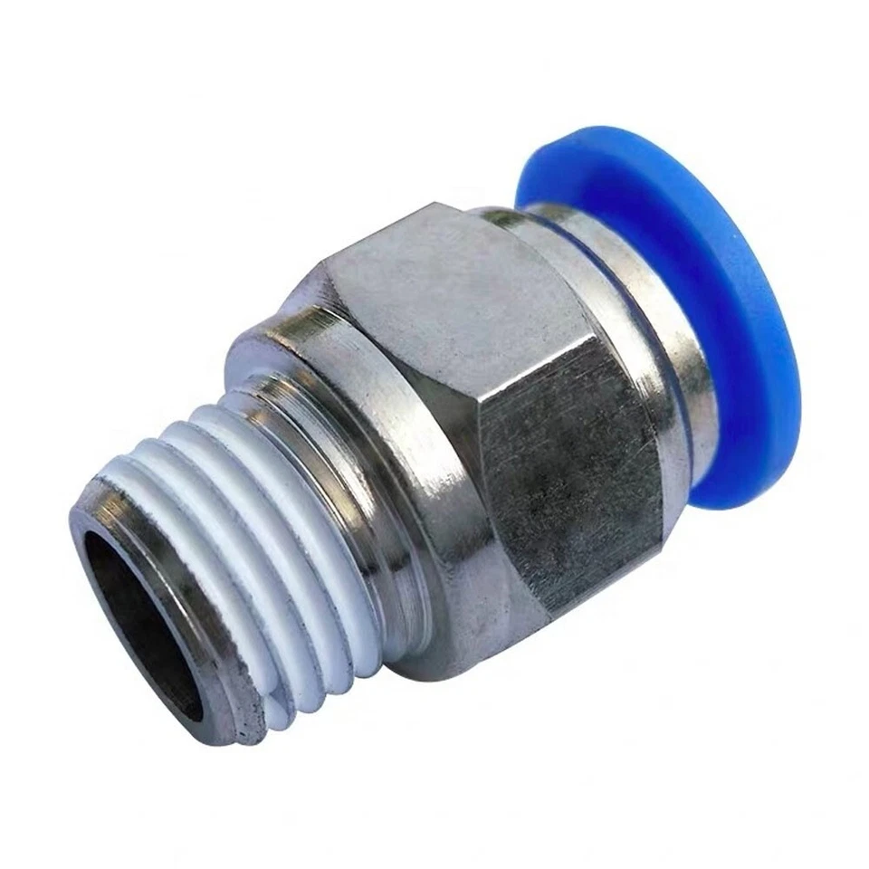 100 Pcs, Pneumatic 6mm OD Tube x 1/4" NPT Male Connector Push to Connect Fitting - Image 2 of 4