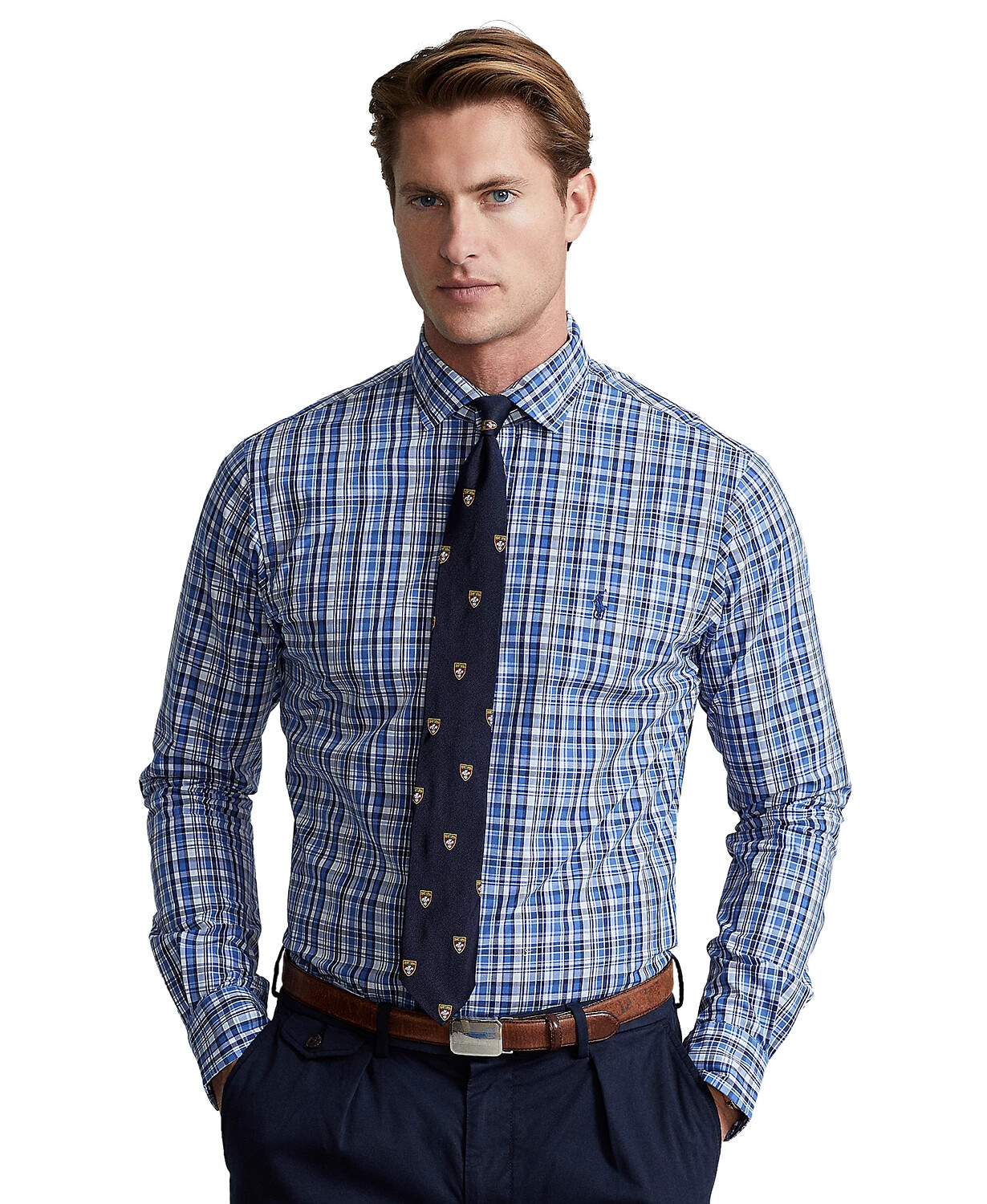 Рубашка из эластичного поплина Polo Ralph Lauren классического кроя 3233 13990₽