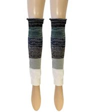 Wrapables Women's Multicolor Button Leg Warmers, Gray