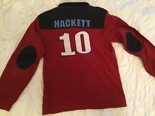 HACKETT 9-10J 134/140 Camiseta Manga Larga Sudadera Pullover Polo Polo