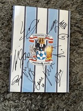 Coventry City Squad Signed A4 Photo Crest 24/25  Autograph