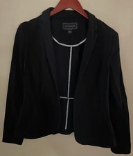 Metaphor Jacket Blazer Women s 10 Black Stetchy Preppy Ladies Office Wear classy