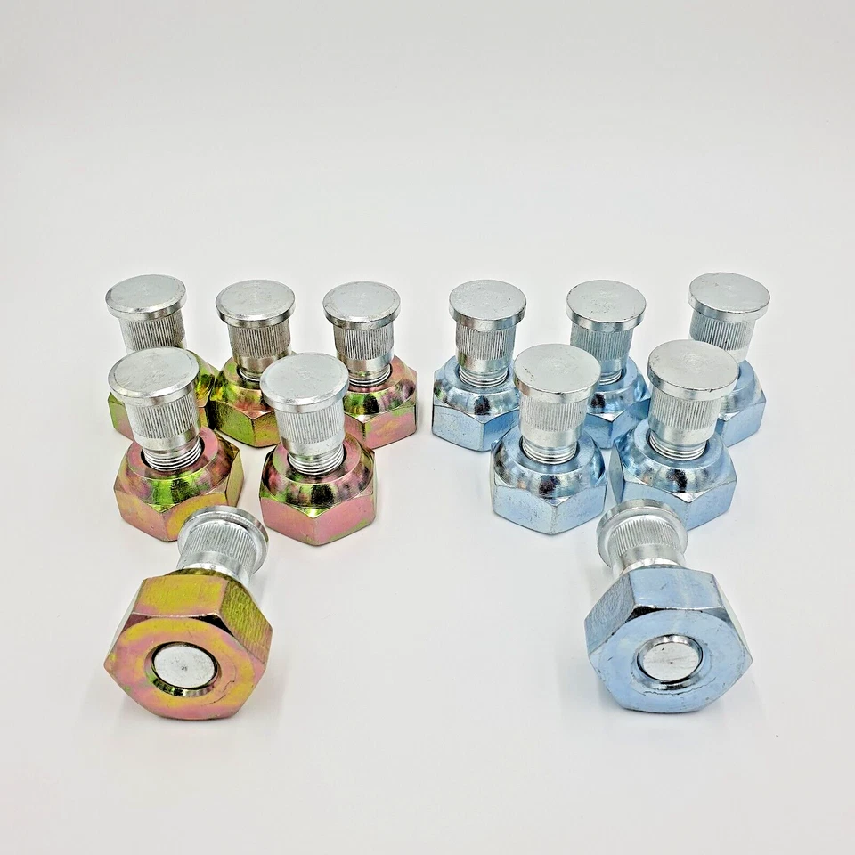 12x Tuerca de rueda + Perno delantero 6 derecho + 6 izquierdo para ISUZU NPR NQR NPR-HD NRR 98-25 Foto 3 de 4