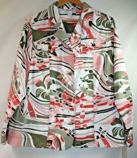 Nwts Tanjay Women's Colorful Blazer Jacket Size 20w