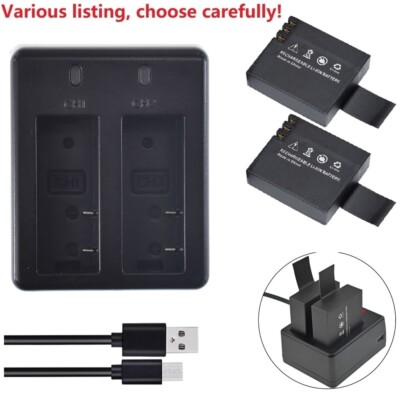 3.7v 900mAh BATTERY or Charger for SJ4000 SJCAM Sports Cam A8, W7, W8 SJ5000X