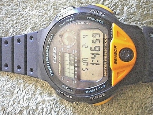 Casio Mod 987 TS-200 Thermometer Watch | eBay