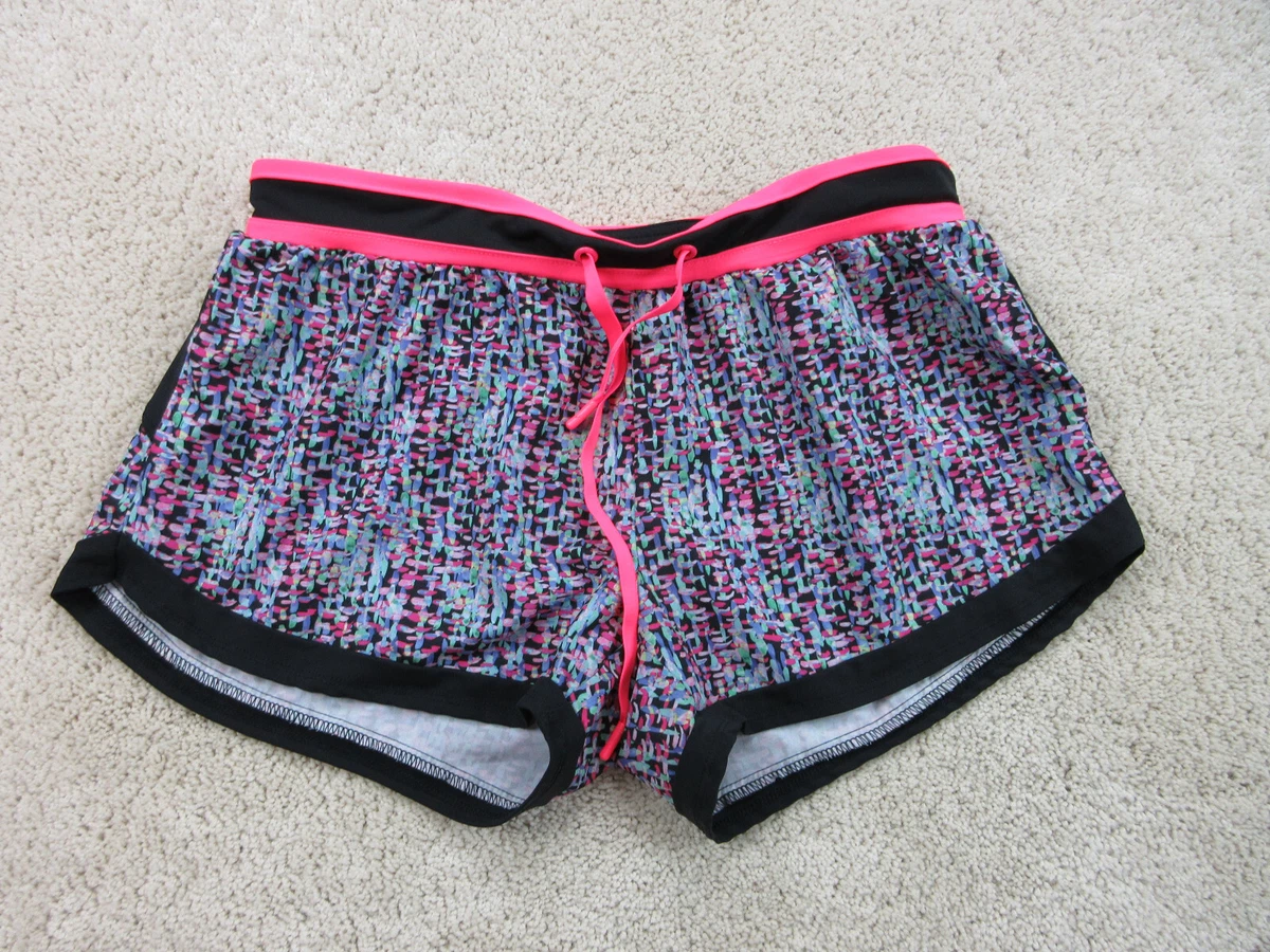 Fabletics Shorts Womens Medium Black Pink Workout Gym Running