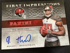 OJ Howard First Impressions Autographed NFL Football Card 2017