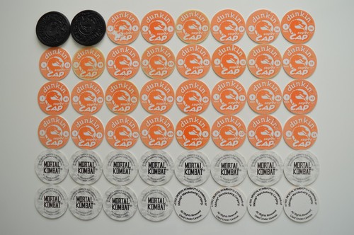 1995 Mortal Kombat Dunkin Tazos / 1992 Mortal Kombat Midway Pogs - Picture 2 of 2