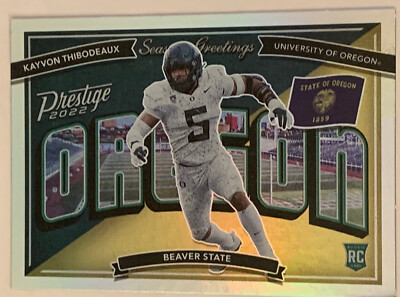 Kayvon Thibodeaux RC Seasons Greetings 2022 Prestige #SG-18 Oregon NY Giants