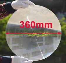 1PC 360mm Diameter Optical PMMA Plastic Projector Solar Fresnel Lens Magnifier