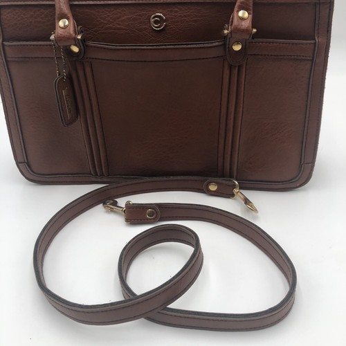 Cartera bandolera de cuero marrón Cornell de colección - Imagen 3 de 12