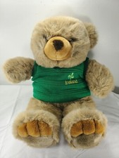 22" The JCPenny Collection Light Brown Plush Teddy Bear In Green Ireland Sweater