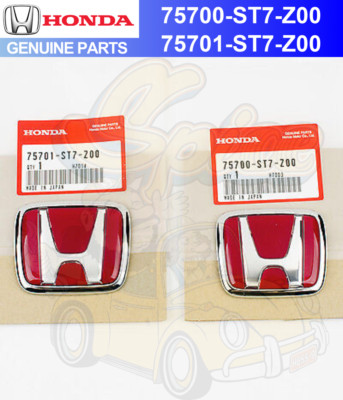 Honda Original New INTEGRA TYPE-R DC2 94-01 Front & Rear Red Emblem Badg