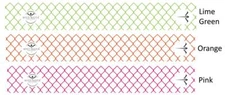 White Water Archery Chain Link Fence 2 Arrow Wraps 15pc Packs Multiple Colors