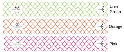 White Water Archery Chain Link Fence 2 Arrow Wraps 15pc Packs Multiple Colors